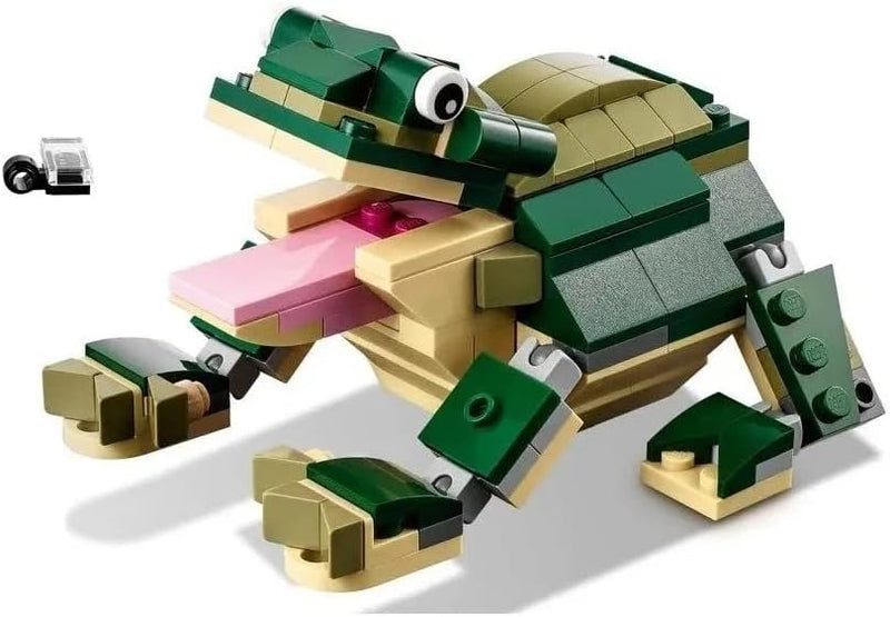LEGO Creator 3-in-1 Krokodil 31121 Building Toy Featuring Wild Animal Toys (454 Teile)