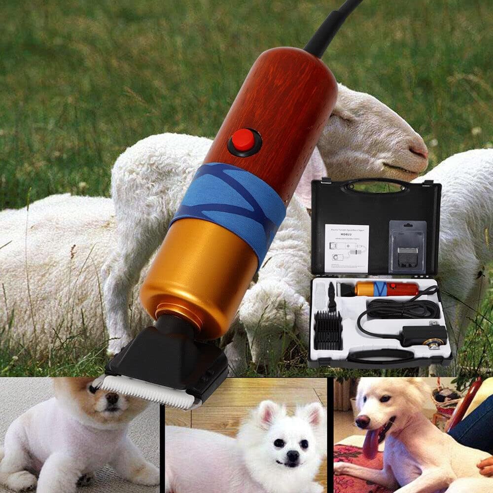 200W Hundeschermaschine Leise Profi Hund Katze Tierhaarschneider, Elektrische Hundetrimmer für Pudel