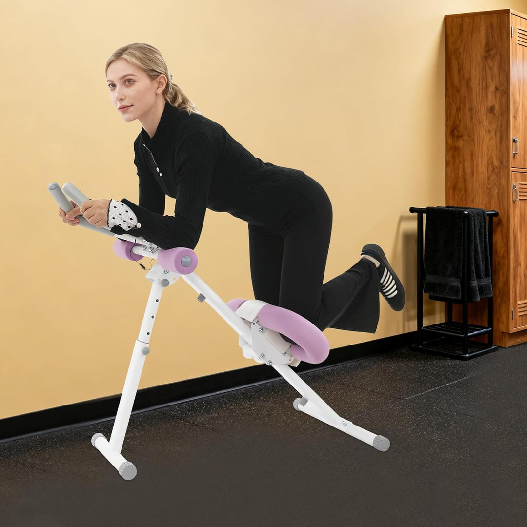 Bauchtrainer für Zuhause, Bauchmuskeltrainer Abdominalmaschine, Klappbar Bauchmuskeltraining Multifu