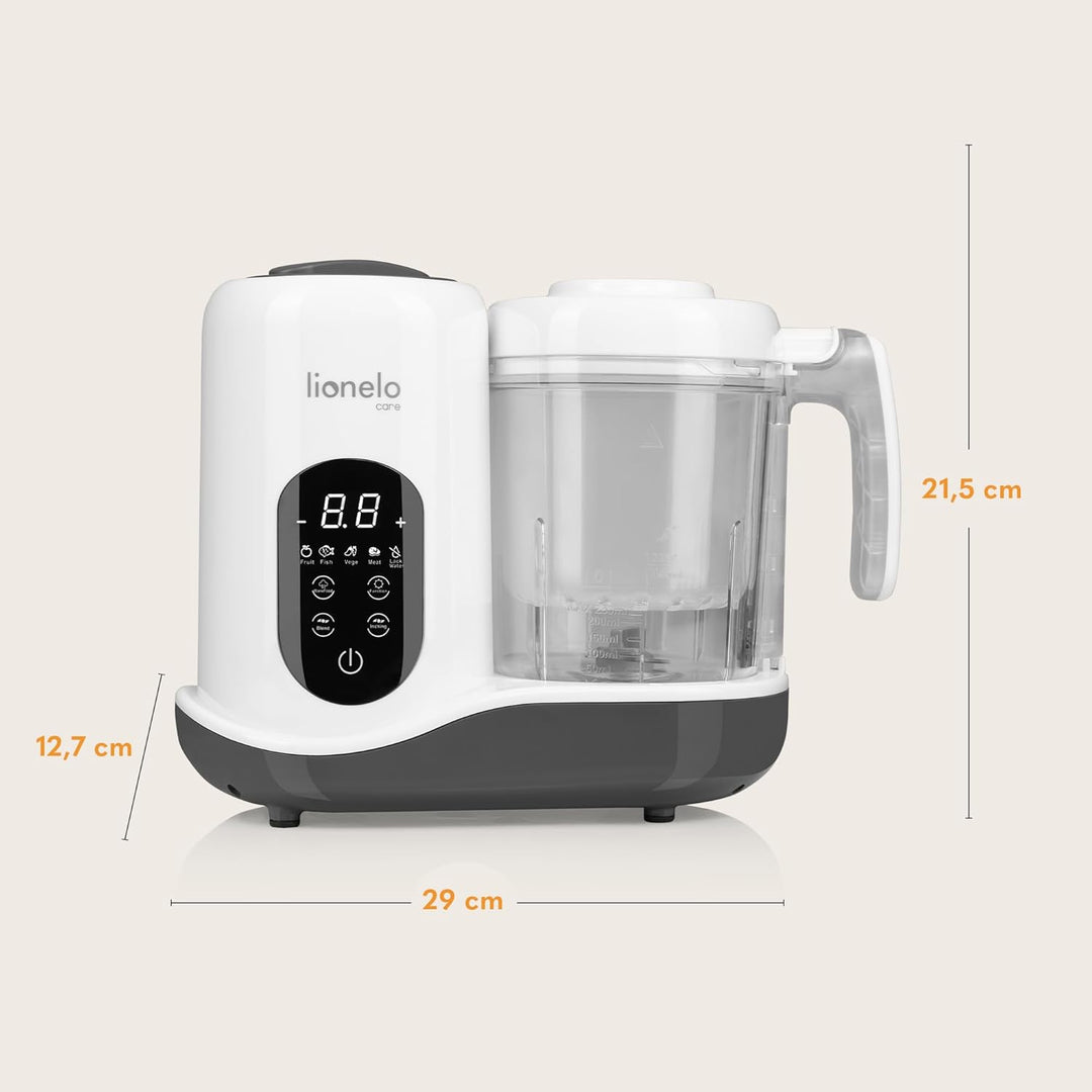 LIONELO BABYMENU Multifunktionale Küchenmaschine zur Zubereitung von Babynahrung 300 4 Programme Däm