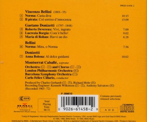 Opernarien von Bellini und Donizetti, Audio-CD