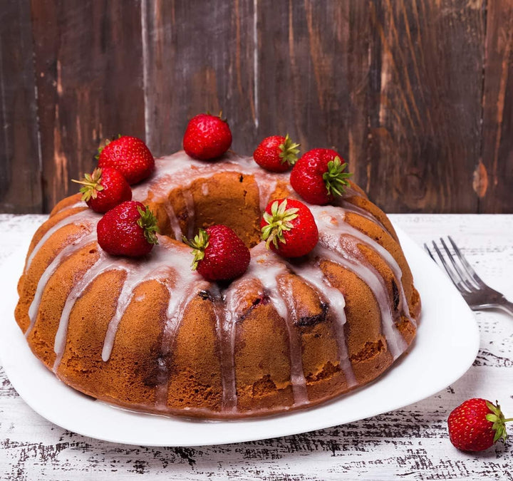 Kenond Silikon-Kuchenformen, 22,6 cm, antihaftbeschichtet, geriffelte Kuchenform mit stabilem Griff,