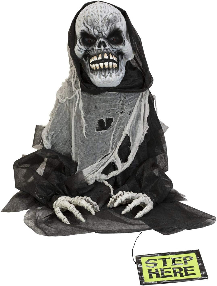 EUROPALMS Halloween Figur Death Man, 68cm | Gevatter Tod als animierte Standfigur