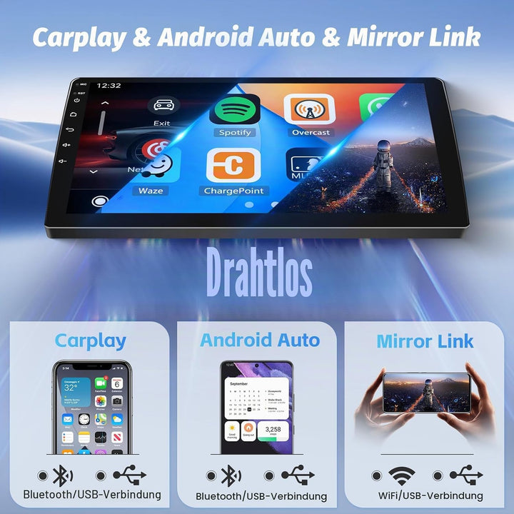 Hikity 8Cores 4G+64G Autoradio Android 15 Für Opel Astra H 2004-2008/Zafira B 2005-2015/Opel Corsa 2