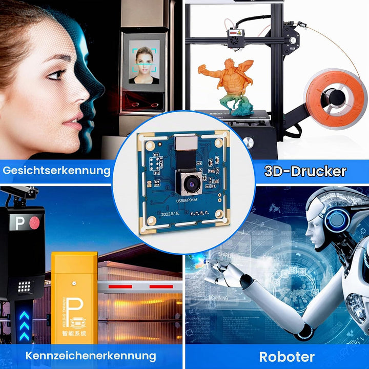 ELP 8MP USB Autofokus-Kamera für Computer und 3D-Drucker, Full HD 2448P, Lightburn Cam
