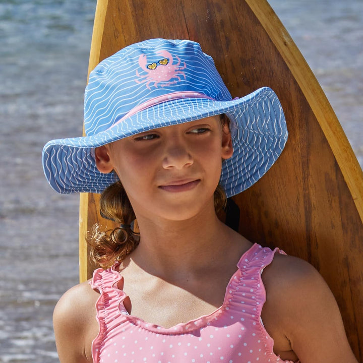 Playshoes Mädchen Uv-schutz Sonnenhut Bademütze Kopfbedeckung 51 Krebs, 51 Krebs