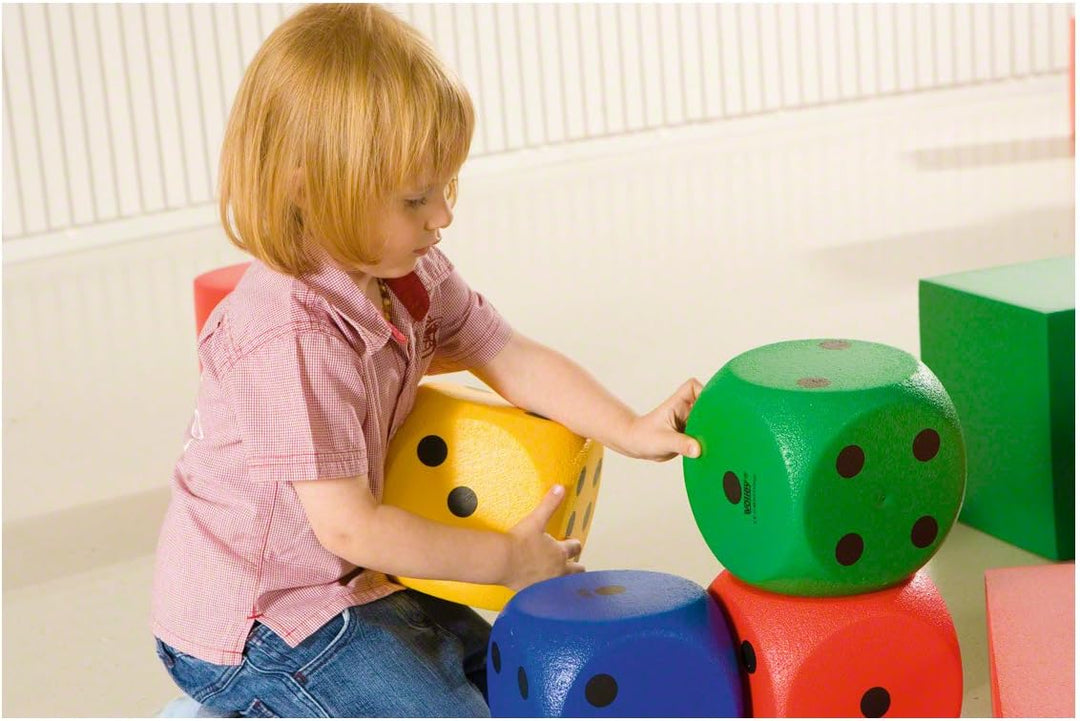 Volley Spielwürfel Schaumstoffwürfel Softwürfel mit Elefantenhaut 30 cm grün, gr&#xFC;n
