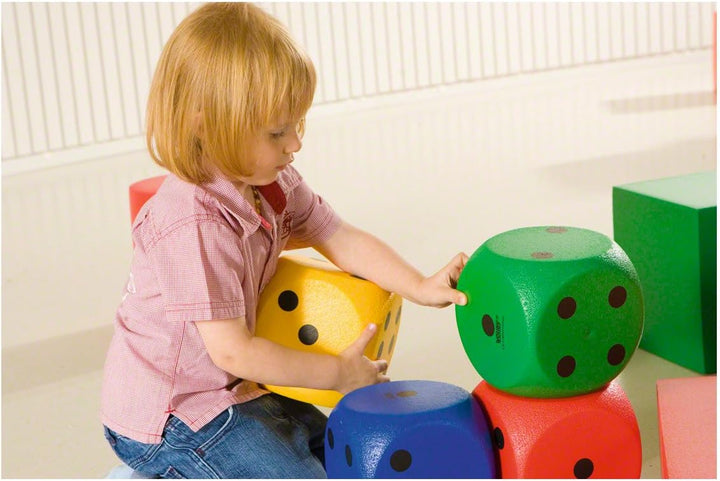 Volley Spielwürfel Schaumstoffwürfel Softwürfel mit Elefantenhaut 30 cm grün, gr&#xFC;n