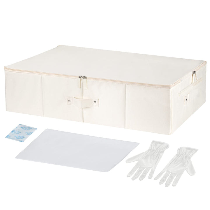 Ourea Hochzeitskleid-Box – Konservierungsbox für Hochzeitskleid, mit 20 Blatt säurefreiem Seidenpapi