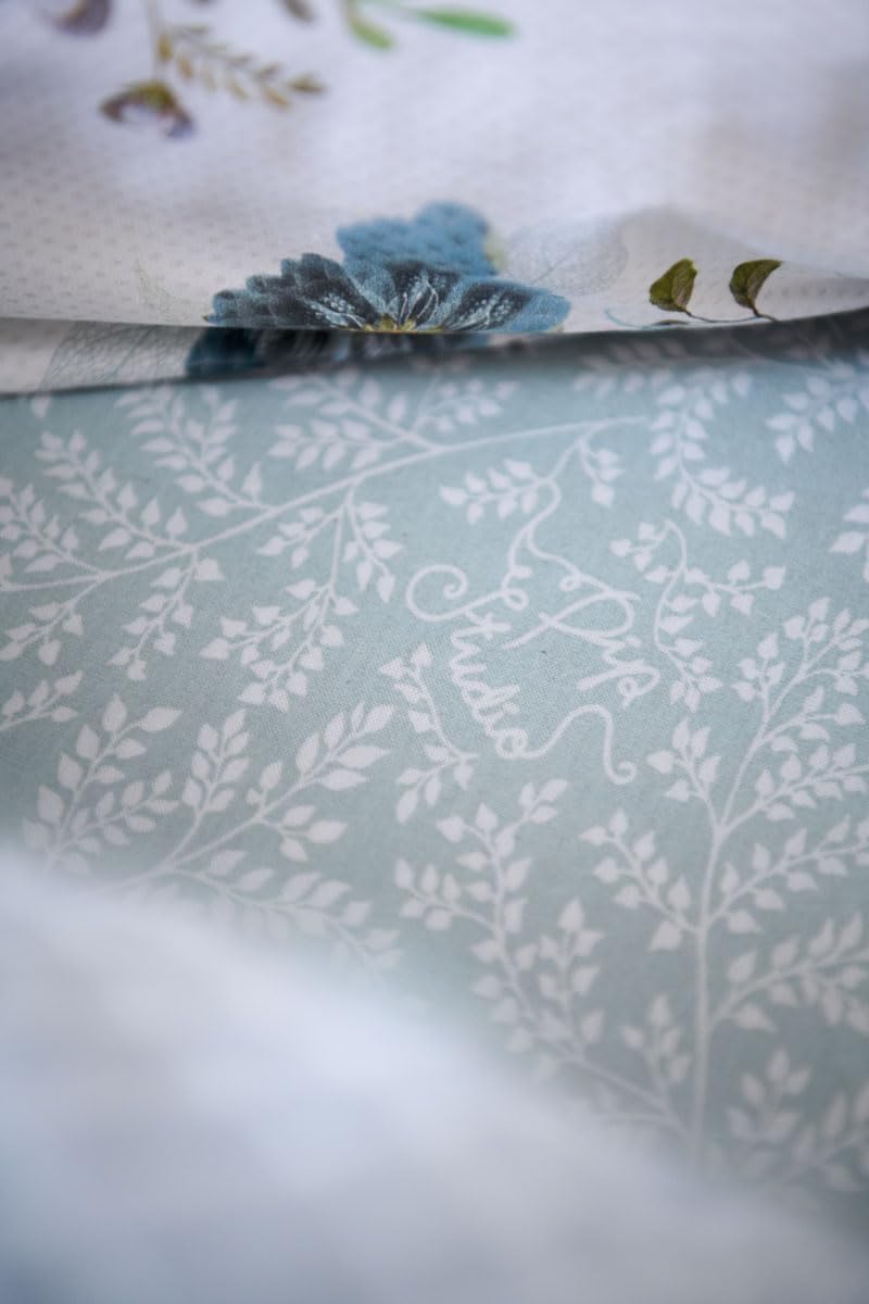 Pip Studio Spannbettlaken Leafy Farbe Blue Grey 90x200/220 Spann-Laken Laken