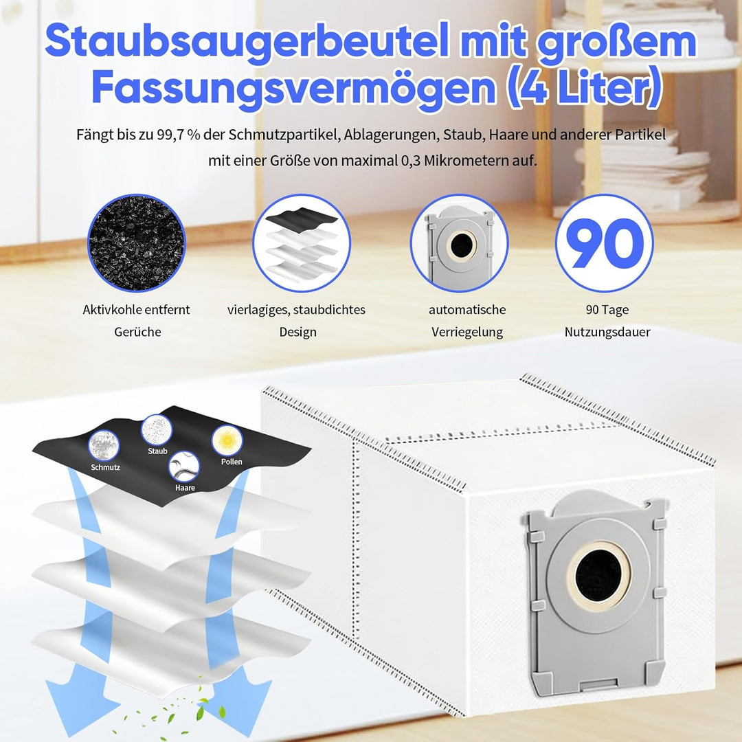 33 Stück Zubehörset für Deebot T50 PRO Omni/T50 Omni/T50 PRO Omni Gen2/T50 Omni Gen2, 2 Hauptbürste