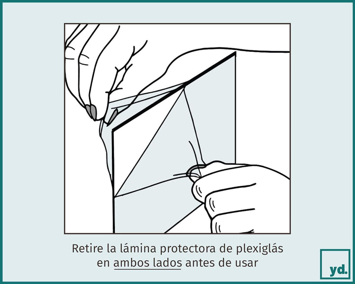 yd. Your Decoration - Bilderrahmen 56x71 cm - Bilderrahmen aus MDF mit Acrylglas - Antireflex - Ausg