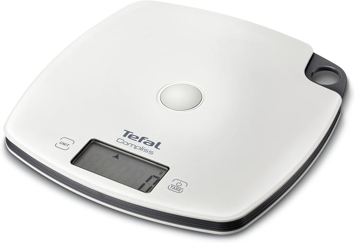 Tefal Küchenwaage, komplett, Präzision, 5 kg/1 g, Tara-Funktion, Weiss, BC1000V0