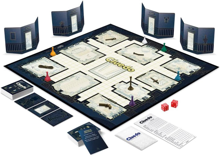 Cluedo Premium Collection, Brettspiel für 2 – 6 Spieler, Premium-Verpackung und Spielkomponenten, Fa