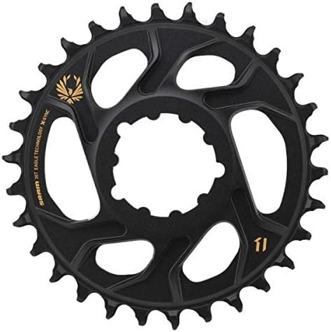 Sram Eagle X-Sync 34T Direktmontage Off-Set Boost Aluminium 12-Fach Kettenblatt - Schwarz, 3 mm Schw
