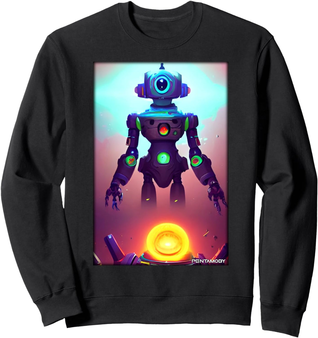 Roboter Zukunft Technik Wissenschaft Sci-Fi Maschine Sweatshirt