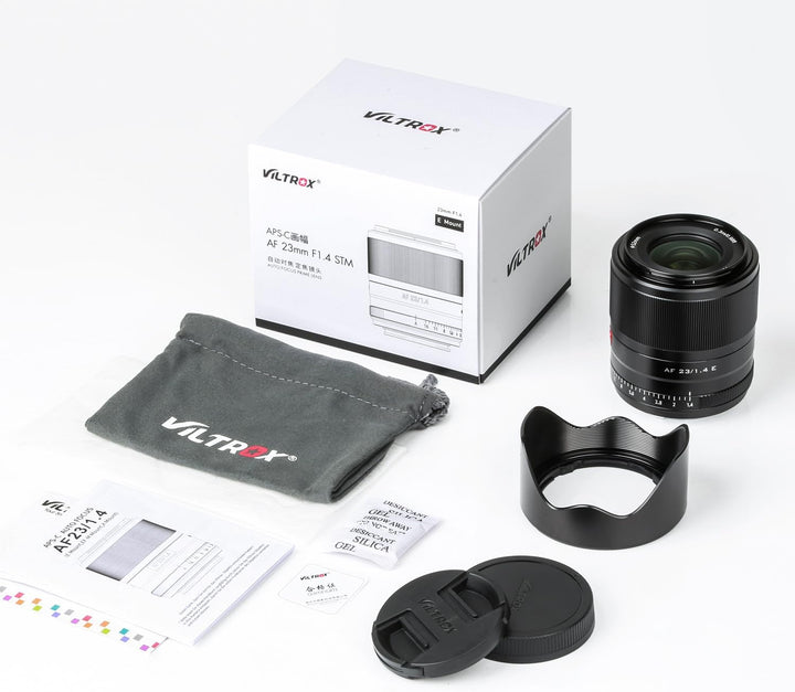 VILTROX AF 23mm F1.4 Prime Objektiv Autofokus für Sony E Mount Kameras(APS-C Format, Augen AF, einst