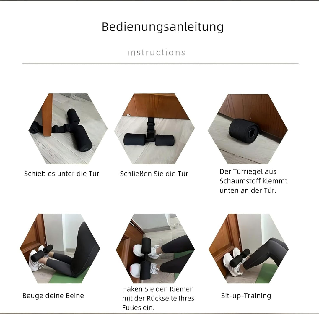 Nordic Hamstring Curl & Sit-Up Hilfe – Portable Ab Machine für effektives Bauchmuskeltraining – Bauc