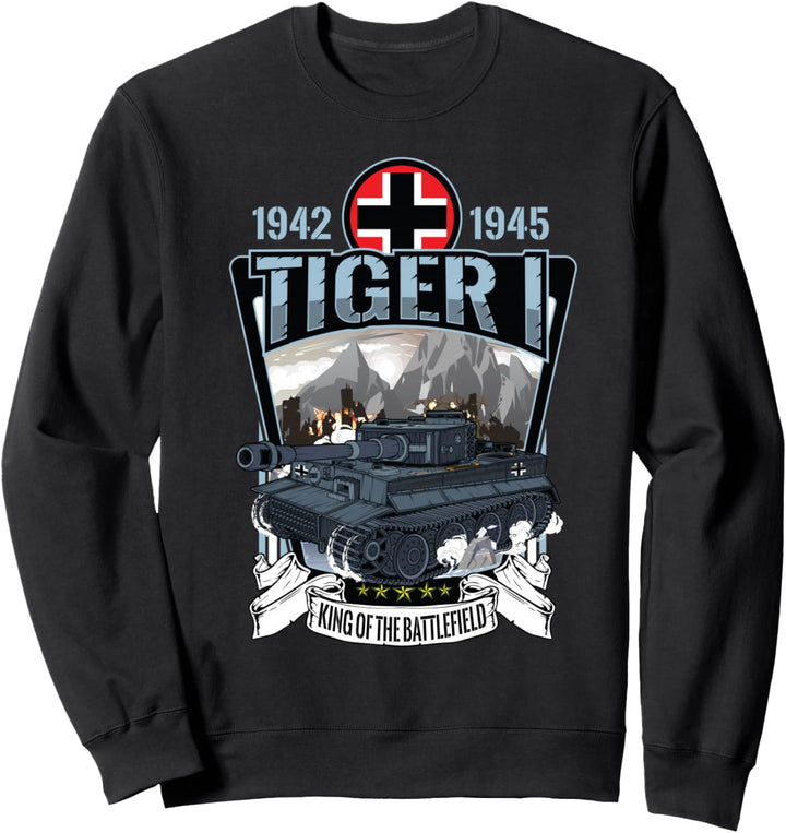 Vintage World War 2 Deutscher Panzer Tiger I (1) Geschenk Sweatshirt