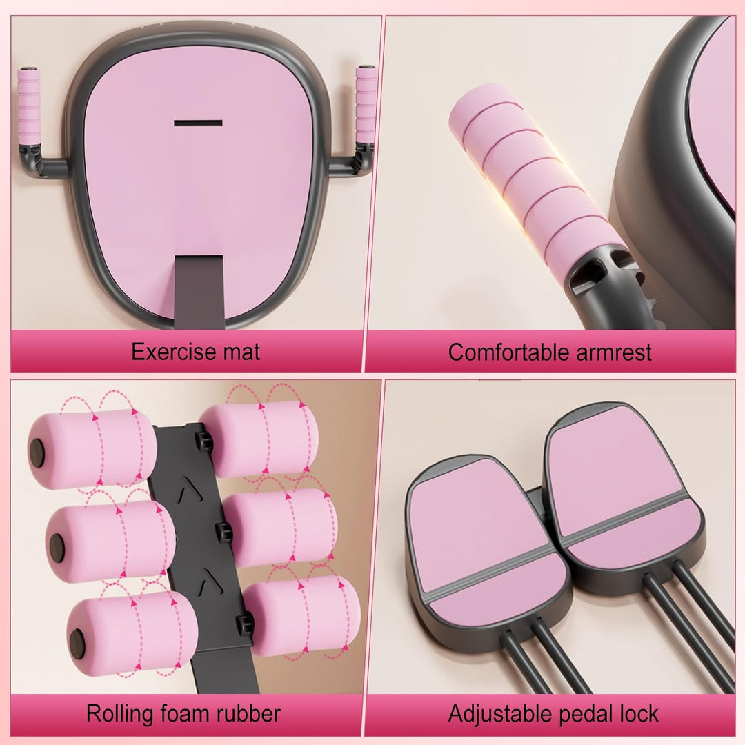 Bauchmuskeltrainer Bauchtrainer für Zuhause, 7 in 1 Sit Up Bank klappbar Hantelbank mit abnehmbarem