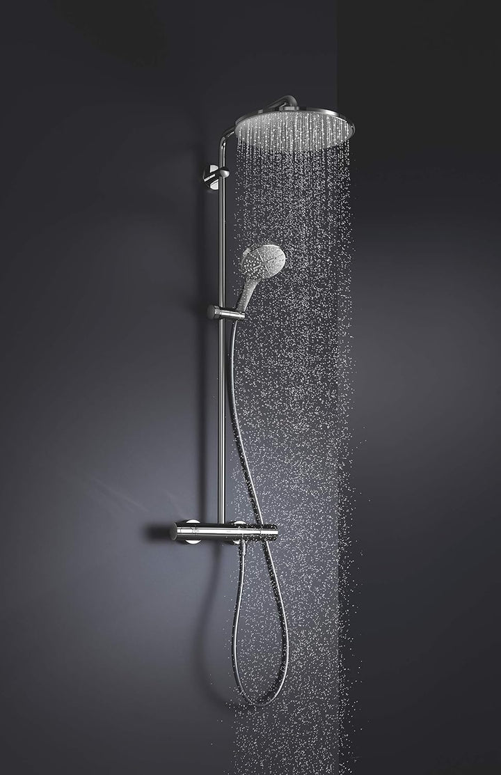 GROHE Rainshower Smartactive 310 - Duschsystem mit Thermostatarmatur (Wandmontage, Antikalk-System,