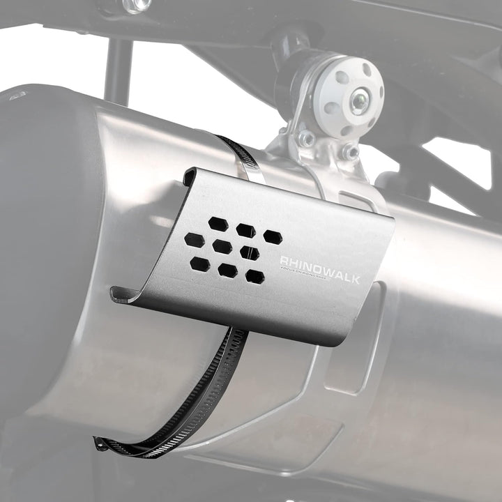 Rhinowalk Motorrad Hitzeschild, Auspuff Hitzeschutzblech, Hitzeschutz Auspuff Auspuffrohr, Hitzeschi