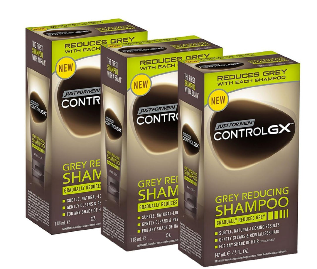 Just For Men - Control GX Grey Reducing Shampoo für graues Haar, mit Kokosöl & Aloe Vera, neue verbe