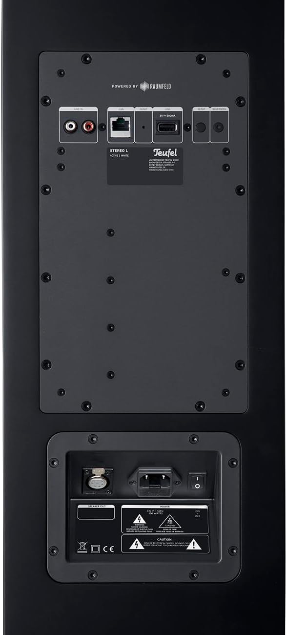 Teufel Stereo L Streaming Standlautsprecher - Musikstreaming über WLAN und Bluetooth, Multiroom, LAN