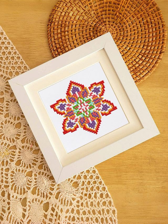 Figured'Art Mini Serie Diamond Painting Erwachsene - Mandalas - Premium-Box mit 12 Stück 15x15 cm 5D