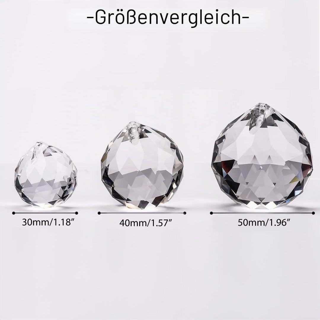 MerryNine 6 Stück klare Kristallkugel-Prisma-Sonnenschein-Catcher, Regenbogen-Anhänger, hängende Kri