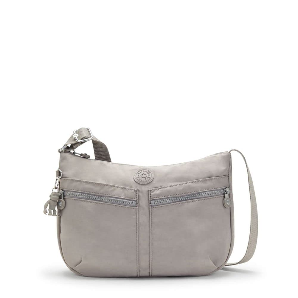Kipling Damen Izellah Crossbody, Grey Gris, 33x23x12 cm (B x H T) EU, Grey Gris