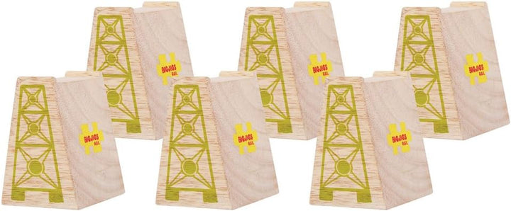 Bigjigs Rail Brückenpfeiler Für Holzeisenbahn (Pack von 6)