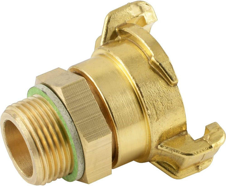 Fittingteile - Gartenschlauch-Schnellkupplungen mit Aussengewinde - 360° drehbar - Klauenweite 40 mm