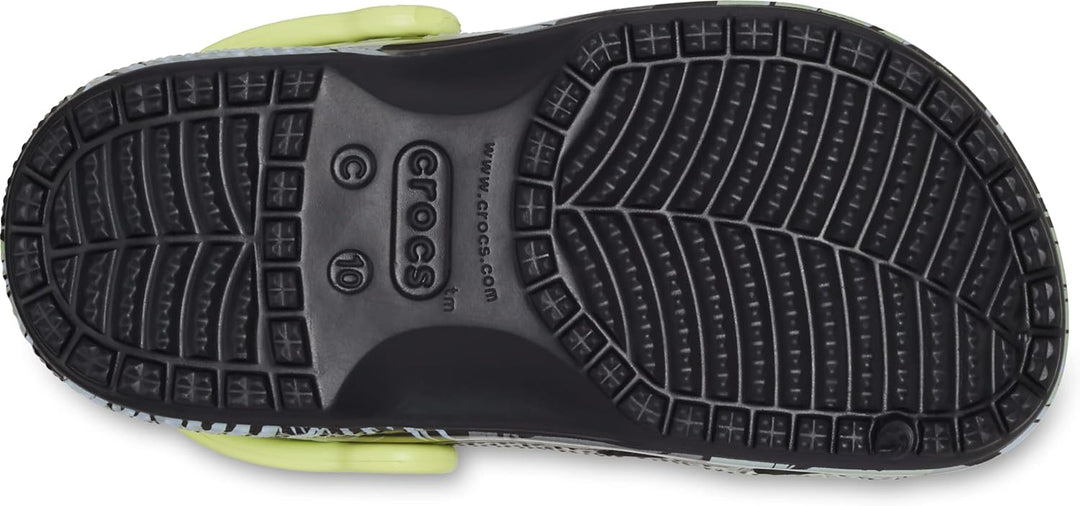 Crocs Baya Clog K Unisex Kinder Clog 19/20 EU Tropical Black Print, 19/20 EU Tropical Black Print