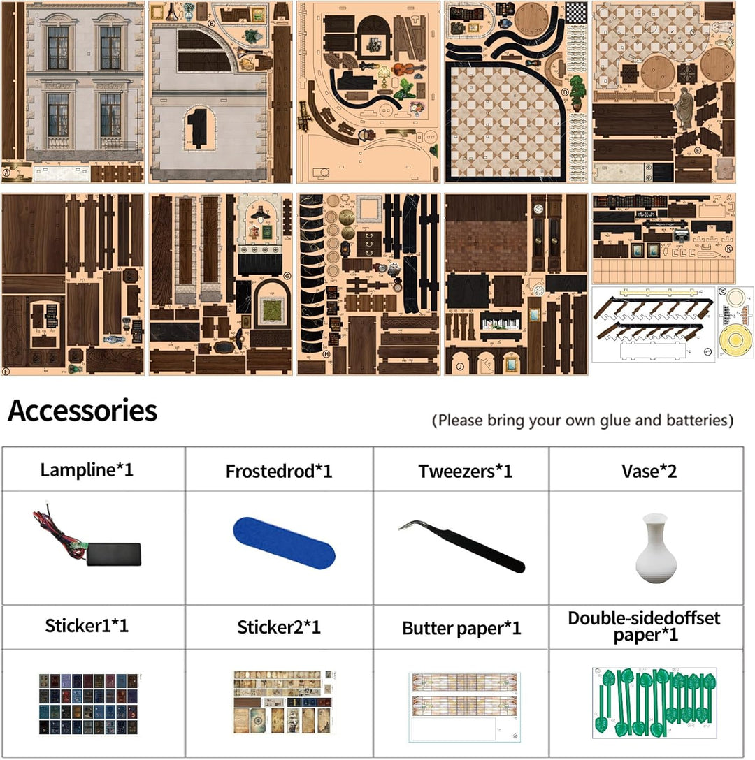 Book Nook Kit, DIY Miniatur Haus Puppenhaus Bausatz Bücherregal Deko für Jugendliche und Erwachsene（