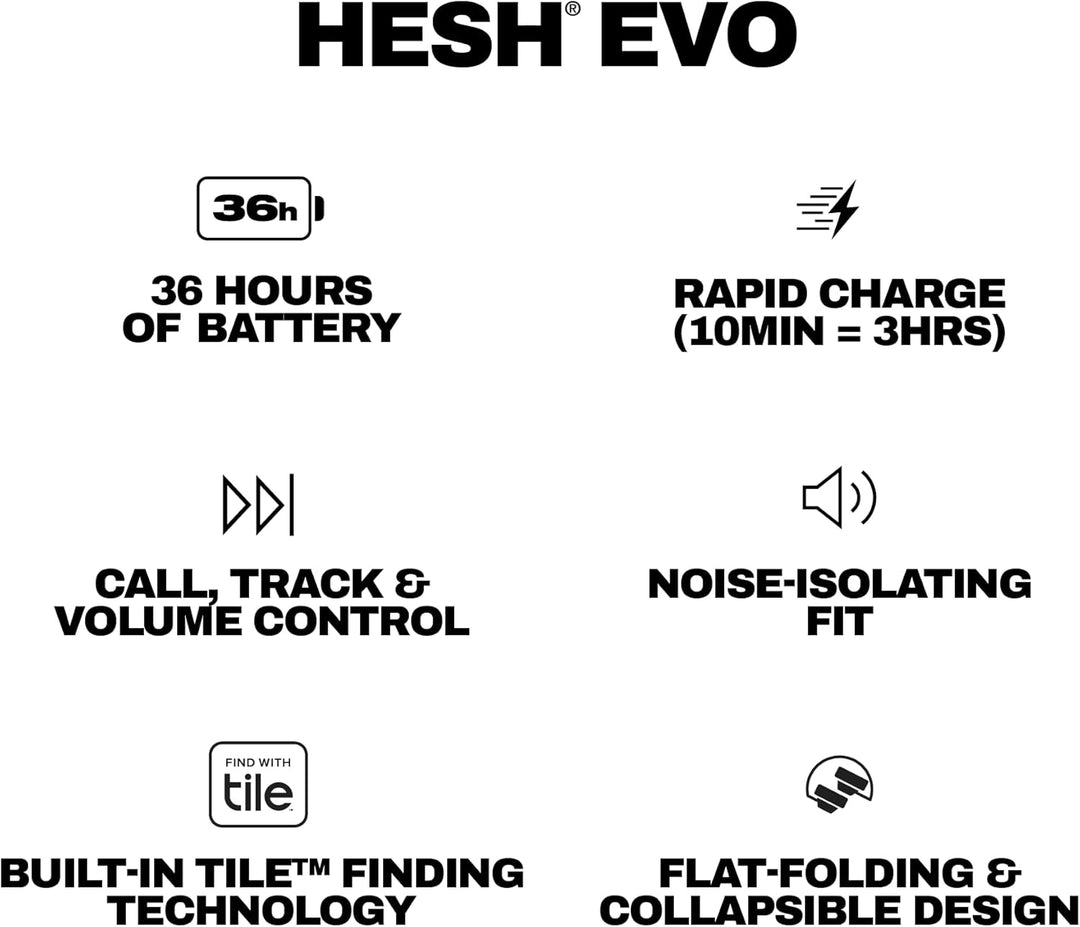 Skullcandy Hesh Evo Over-Ear Wireless-Kopfhörer, 36 Std. Akkulaufzeit, Mikro, kompatibel mit iPhone,