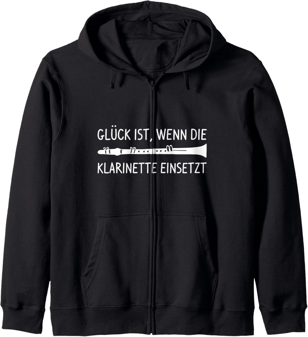 Glück Ist, Wenn Die Klarinette Einsetzt Kapuzenjacke