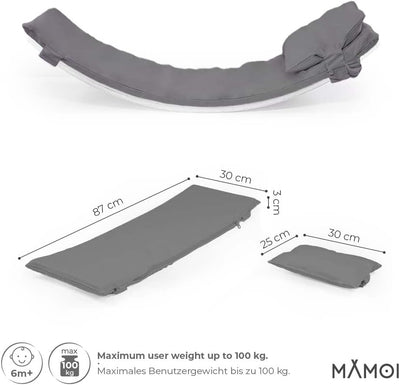 MAMOI® Matte für Balance Board Kinder, Kissen für Balance Board wippe, Balancieren und Gleichgewicht