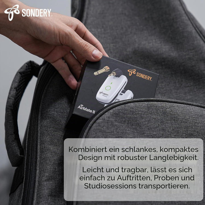 Sondery Drahtloses Gitarren-System: Sender und Empfänger, kompatibel mit mehreren Instrumenten: Gita
