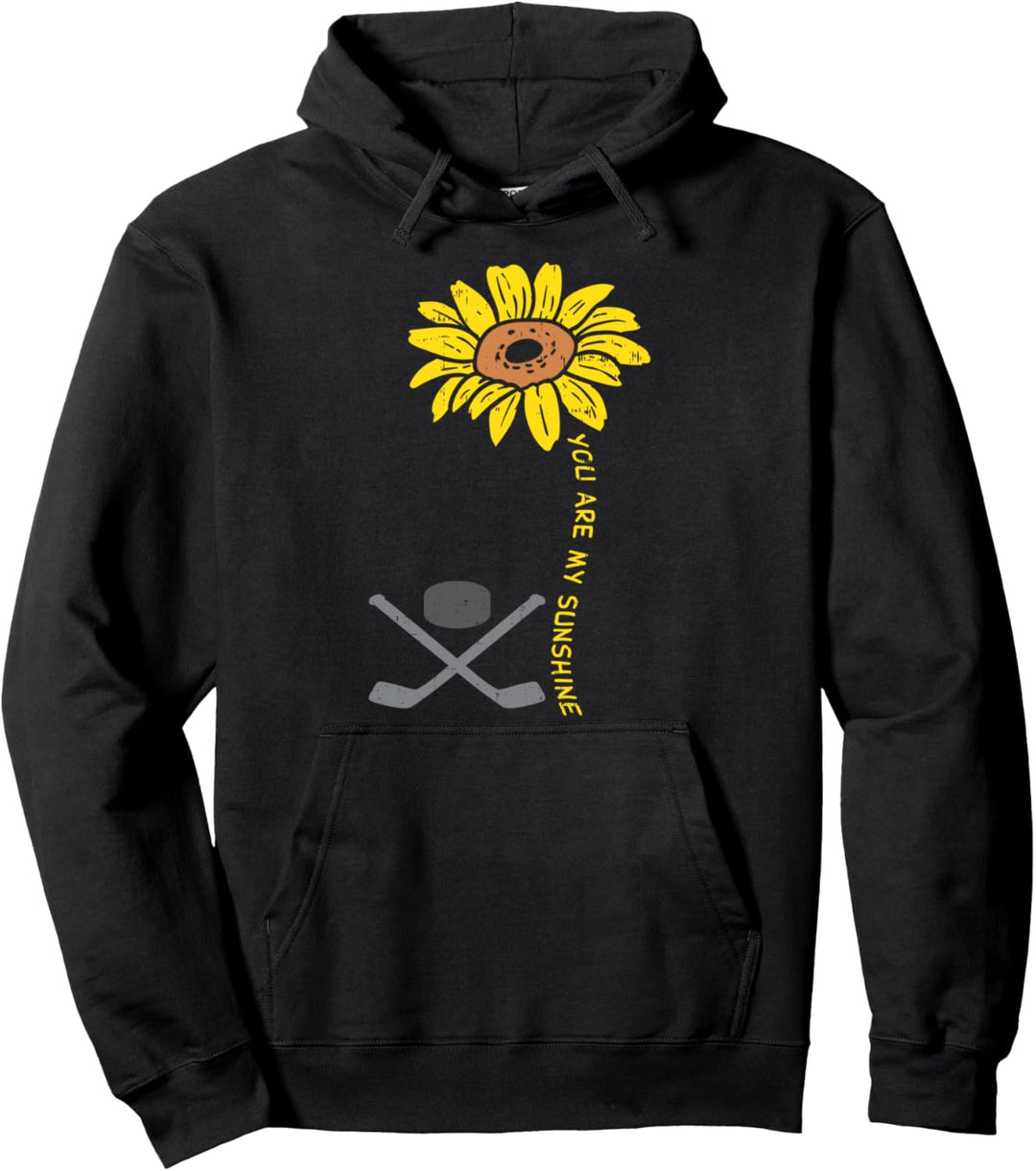 Sunflower Sunshine Ice Hockey Vintage Sports Men Women Kids Pullover Hoodie
