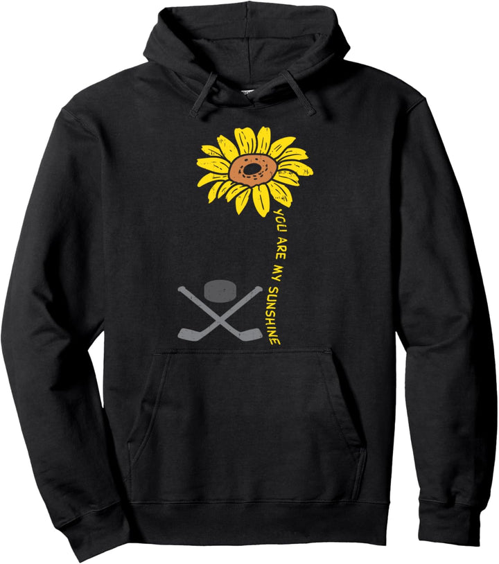 Sunflower Sunshine Ice Hockey Vintage Sports Men Women Kids Pullover Hoodie