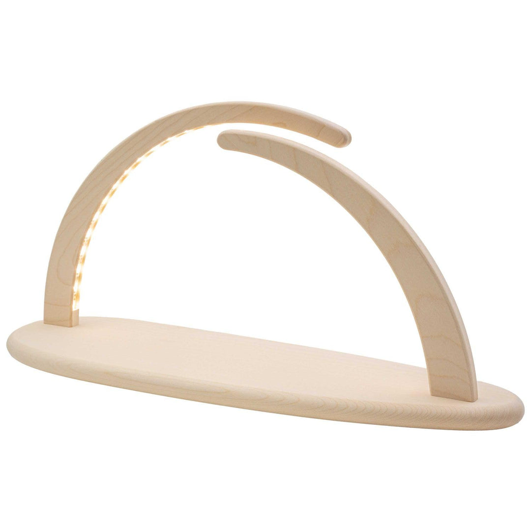 Seiffener Volkskunst | LED Lichterbogen Schwibbogen 42x21cm | Original Erzgebirgische Volkskunst | 1