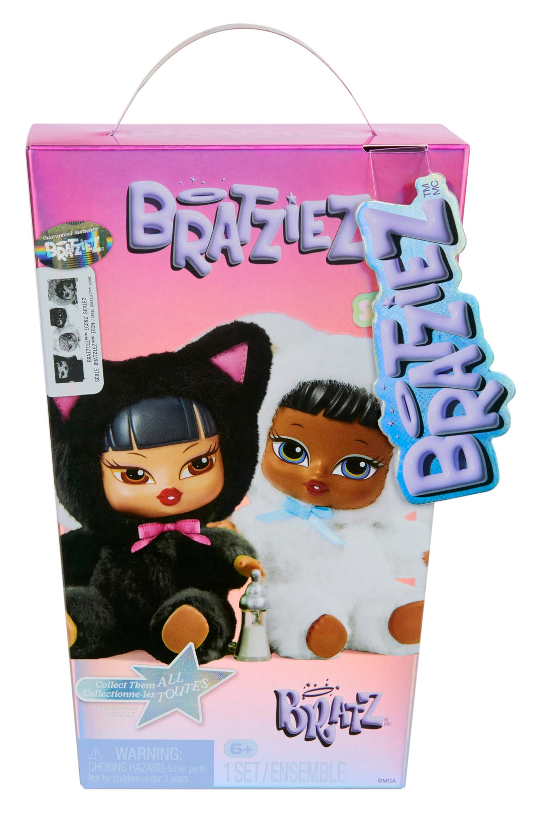 Bratz Bratziez Iconz Series Plush Blind Box - Enthält 1 Überraschungsfigur, Mit Clip-Anhänger und Zu
