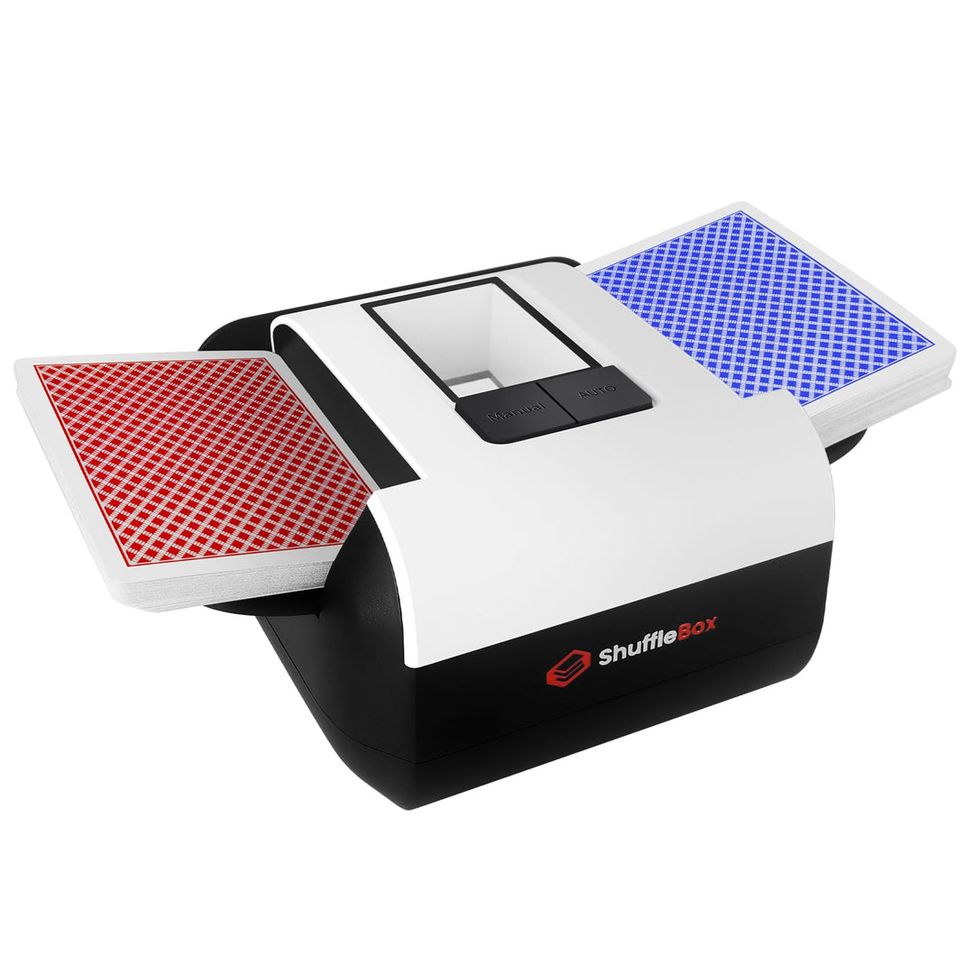 Shufflebox S1 automatischer Kartenmischer mit 2000mAh wiederaufladbarer eingebauter Batterie, 2-Deck