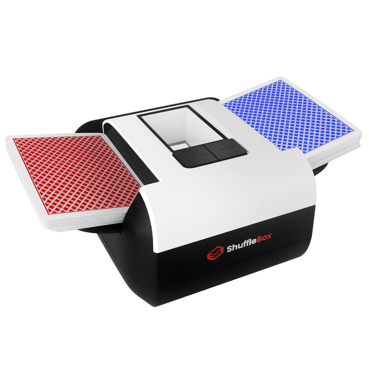 Shufflebox S1 automatischer Kartenmischer mit 2000mAh wiederaufladbarer eingebauter Batterie, 2-Deck