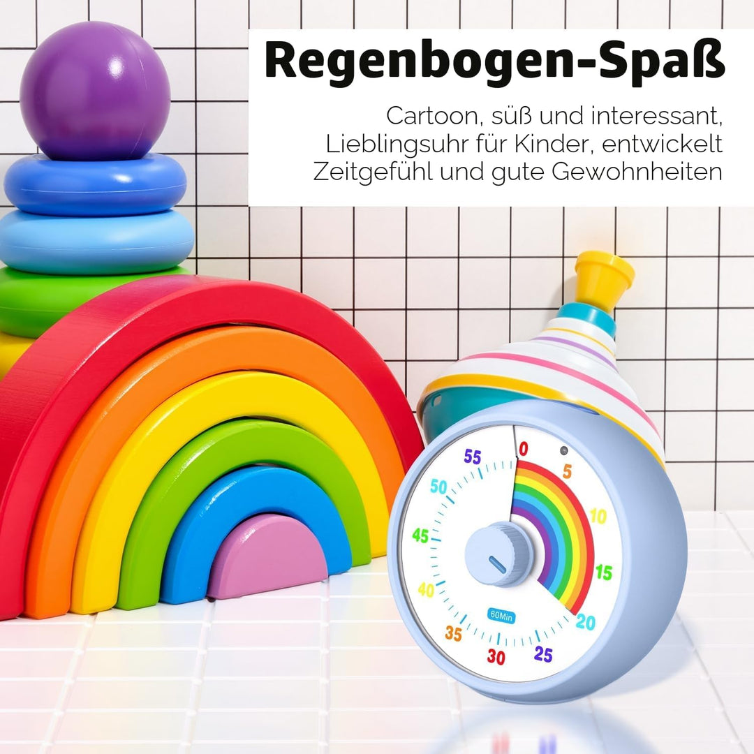 Visueller Timer für Kinder, 60-Minuten Countdown für Klassenzimmer Büro Küche, Schreibtisch Timer Ki