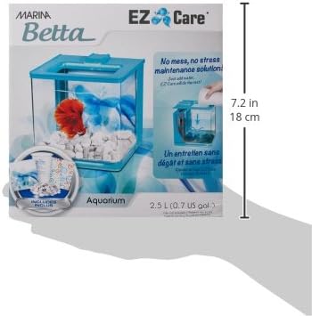 Marina 13359 Aquarium Betta EZ Care, Blau Blau Standardverpackung, Blau Standardverpackung