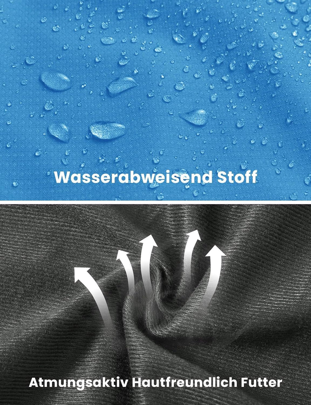 donhobo Herren Outdoor Wanderjacke Wasserabweisend Atmungsaktiv Winddichte Funktionsjacke Leicht Übe