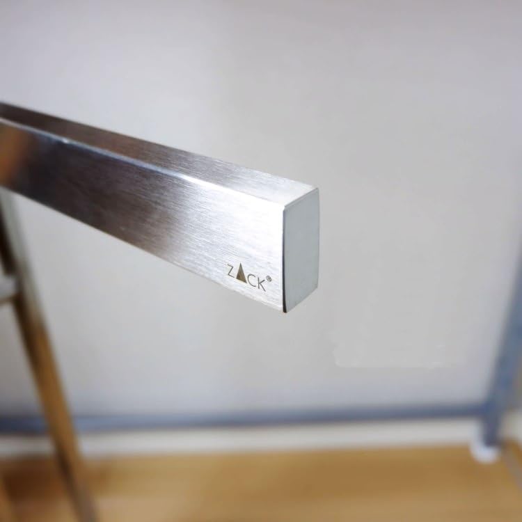 ZACK 40377 "LINEA" Handtuchständer, Edelstahl matt, 80.0 x 15.0 x 38.5 cm Stainless Steel Metallic,