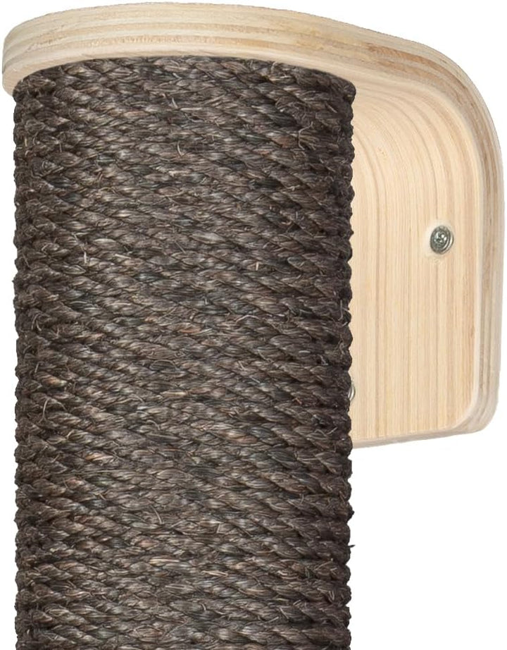 Kratzbaumland 9 cm Relax-Kletterstange Kratzstange Wandelement für Katzen (40 cm, Braun) Stammlänge: